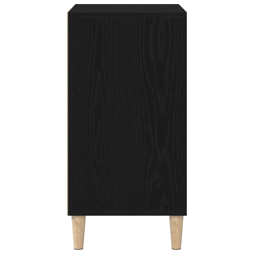 Sideboard Schwarz Eichen-Optik 57 x 35 x 70 cm Holzwerkstoff