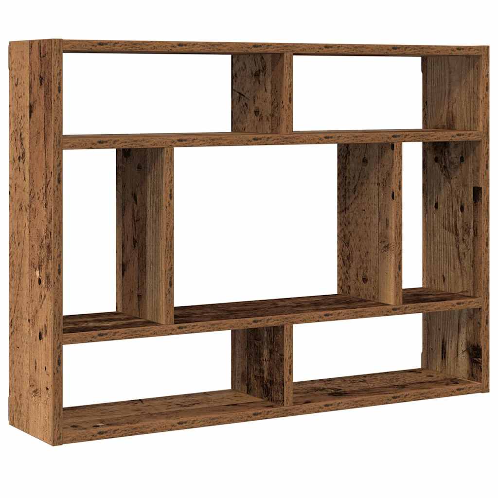 Wandregal Altholz-Optik 75x16x55 cm Holzwerkstoff