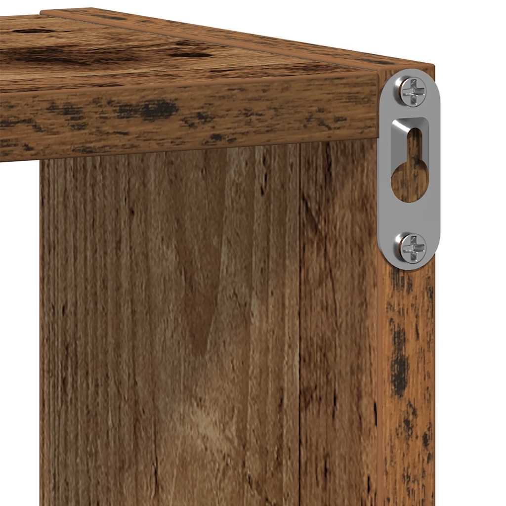 Wandregal Altholz-Optik 75x16x55 cm Holzwerkstoff