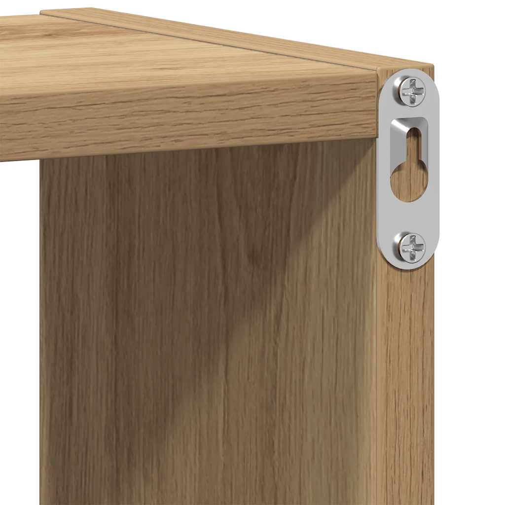 Wandregal Artisan-Eiche 75x16x55 cm Holzwerkstoff