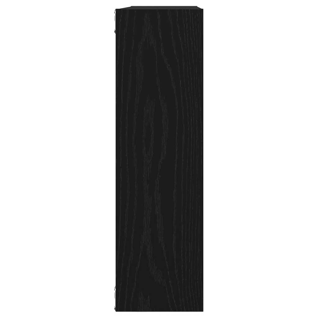 Wandregal Schwarze Eiche 75 x 16 x 55 cm Holzwerkstoff