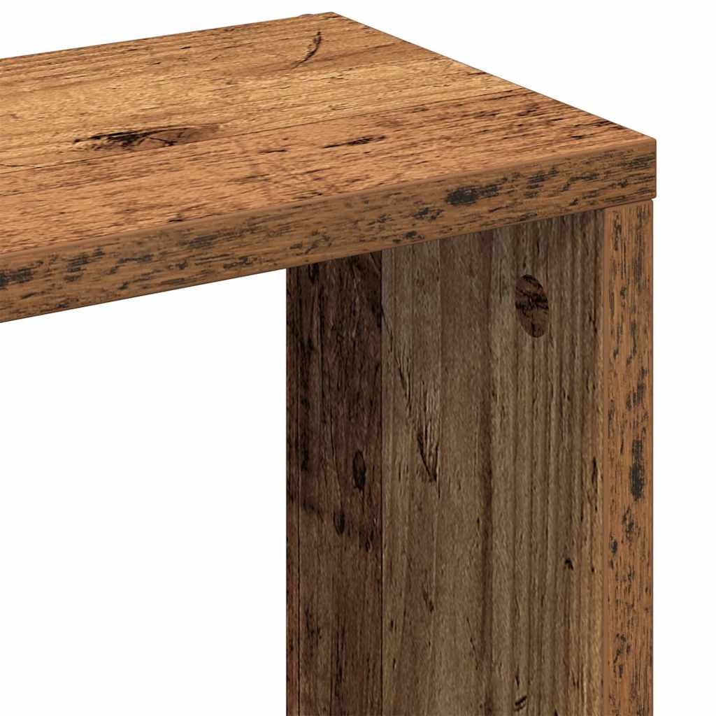 Wandregal Altholz-Optik 36x16x90 cm Holzwerkstoff