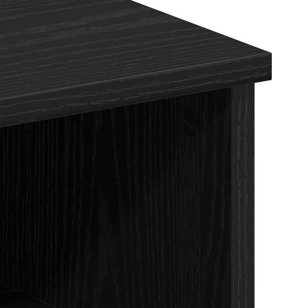 Nachttisch Schwarz Eichen-Optik 50 x 32 x 60 cm Holzwerkstoff