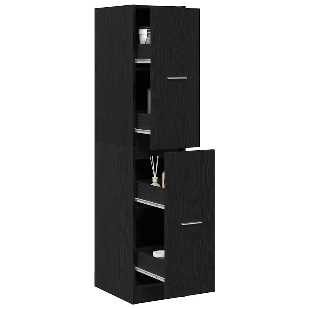 Apothekerschrank Schwarze Eiche 30 x 41 x 144,5 cm Holzwerkstoff