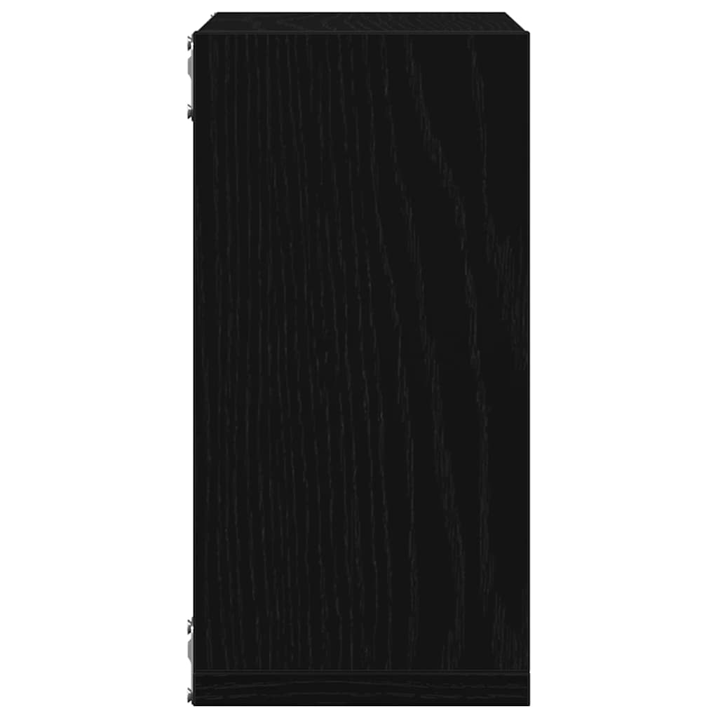 Würfel-Wandregale 6 Stk. Schwarz Eichen-Optik 30x15x30 cm