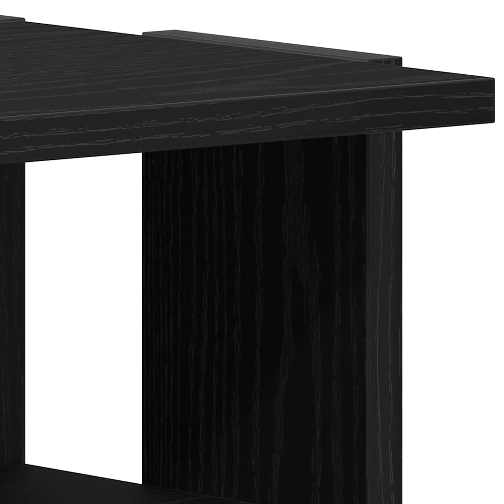 Schuhschränke 2 Stk. Schwarz Eichen-Optik 25x27x102 cm