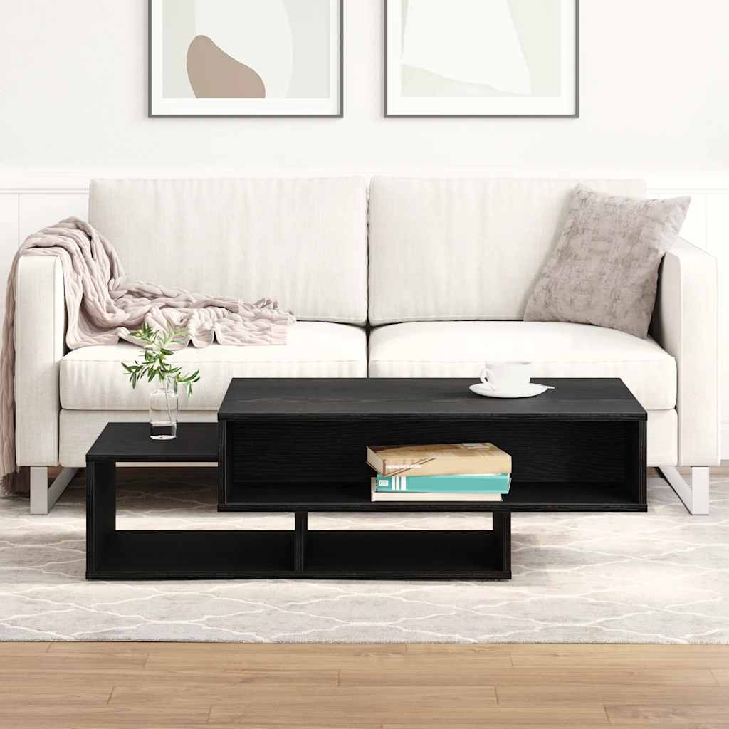 Couchtisch Schwarz Eichen-Optik 105x55x32 cm Holzwerkstoff