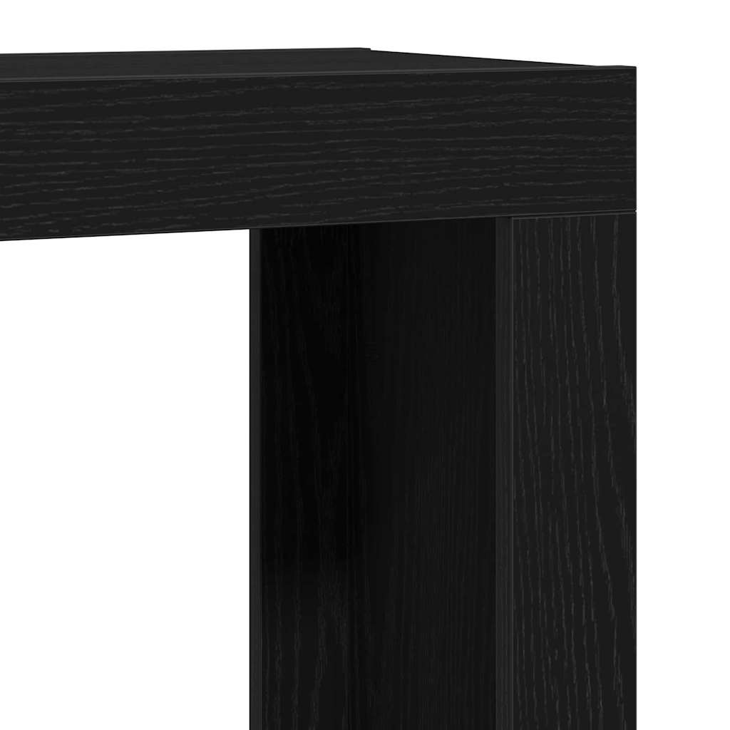 Satztische 3 pcs Schwarz Eichen-Optik Holzwerkstoff