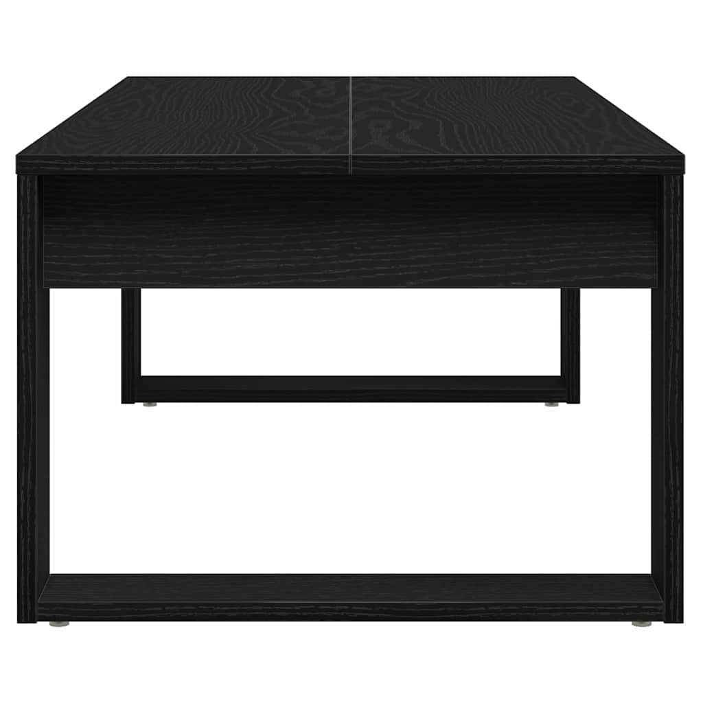Couchtisch Schwarz Eichen-Optik 102 x 50 x 35 cm Holzwerkstoff