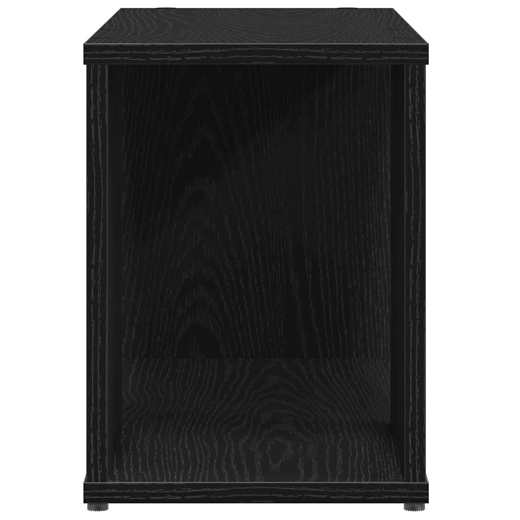 TV-Schrank Schwarz Eichen-Optik 60x24x32 cm Holzwerkstoff