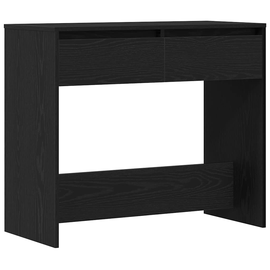 Konsolentisch Schwarz Eichen-Optik 89x41x76,5 cm Holzwerkstoff