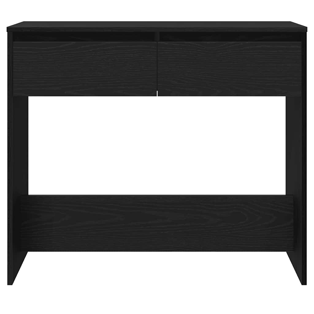 Konsolentisch Schwarz Eichen-Optik 89x41x76,5 cm Holzwerkstoff