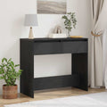 Konsolentisch Schwarz Eichen-Optik 89x41x76,5 cm Holzwerkstoff