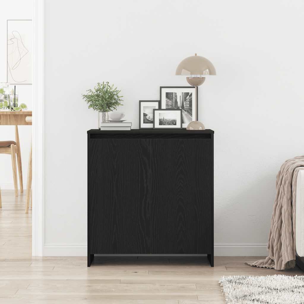 Sideboard Schwarze Eiche 70 x 41 x 75 cm Holzwerkstoff