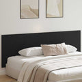 Bettkopfteil Schwarz Eichen-Optik 160 x 1,5 x 80,5 cm