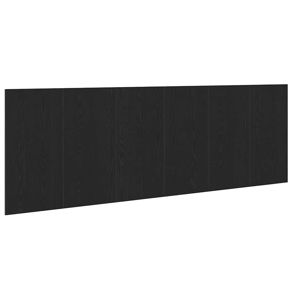 Bettkopfteil Schwarz Eichen-Optik 160 x 1,5 x 80,5 cm