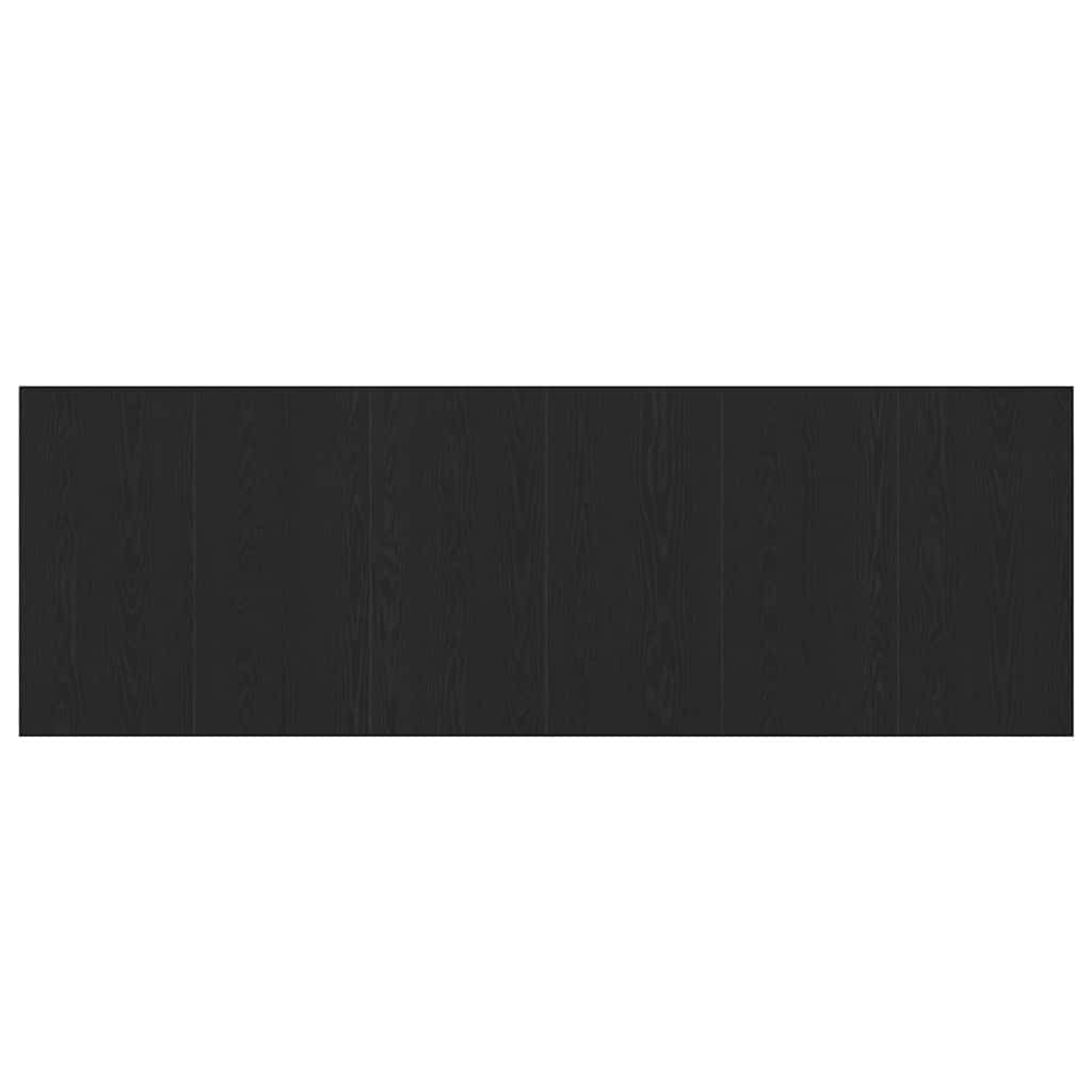 Bettkopfteil Schwarz Eichen-Optik 160 x 1,5 x 80,5 cm