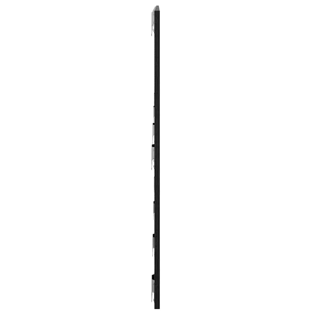 Bettkopfteil Schwarz Eichen-Optik 160 x 1,5 x 80,5 cm