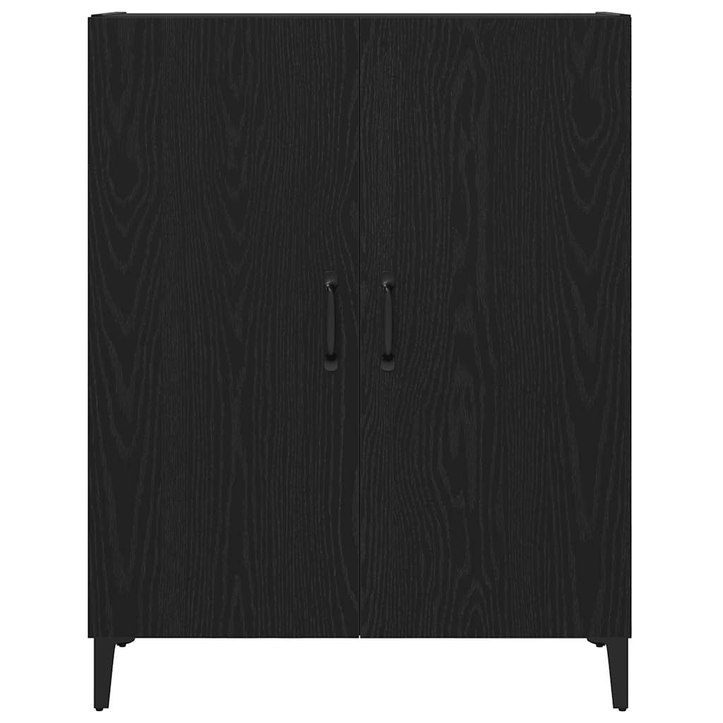 Sideboard Schwarz Eichen-Optik 69,5x34x90 cm Holzwerkstoff