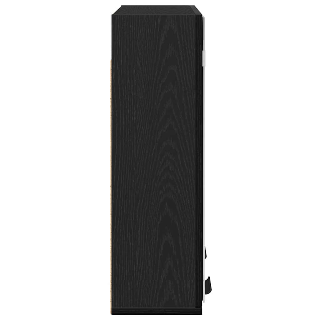 Spiegelschrank mit Regal Schwarz Eichen-Optik 64 x 20 x 67 cm