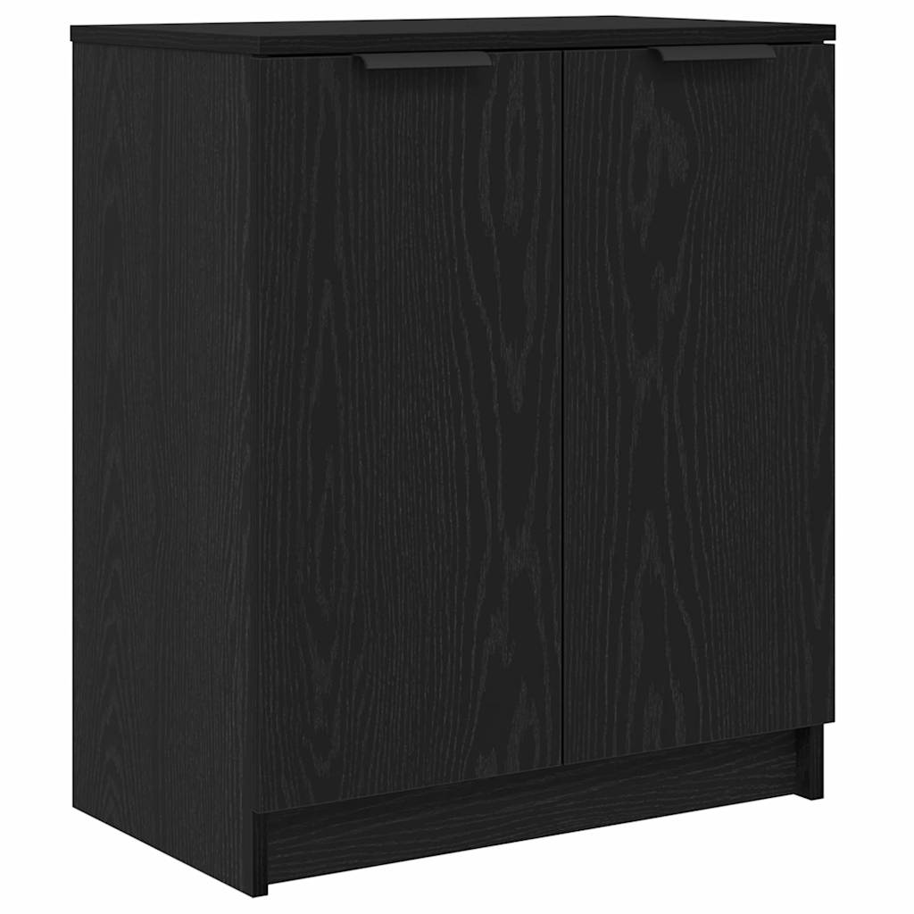 Schuhschrank Schwarz Eichen-Optik 59 x 35 x 70 cm Holzwerkstoff