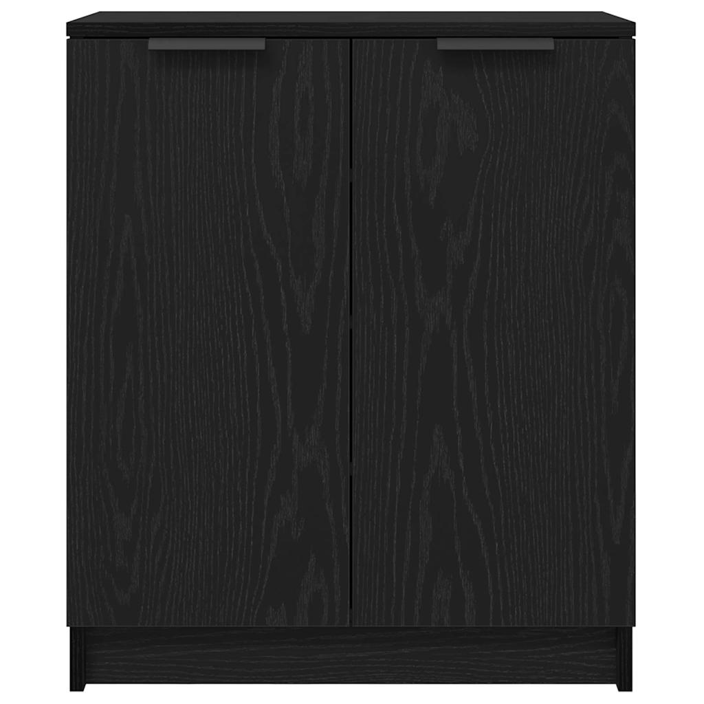 Schuhschrank Schwarz Eichen-Optik 59 x 35 x 70 cm Holzwerkstoff