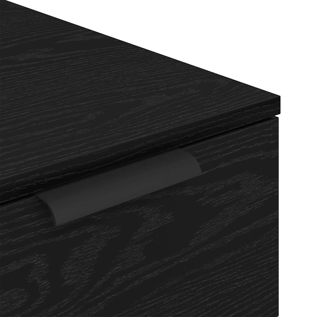 Büroschrank Schwarz Eichen-Optik 33 x 50 x 75 cm Holzwerkstoff