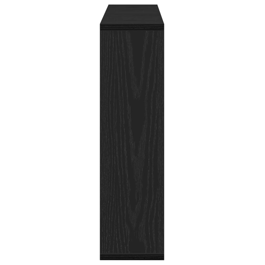 Spiegelschrank mit Regal Schwarz Eichen-Optik 76 x 15 x 55 cm