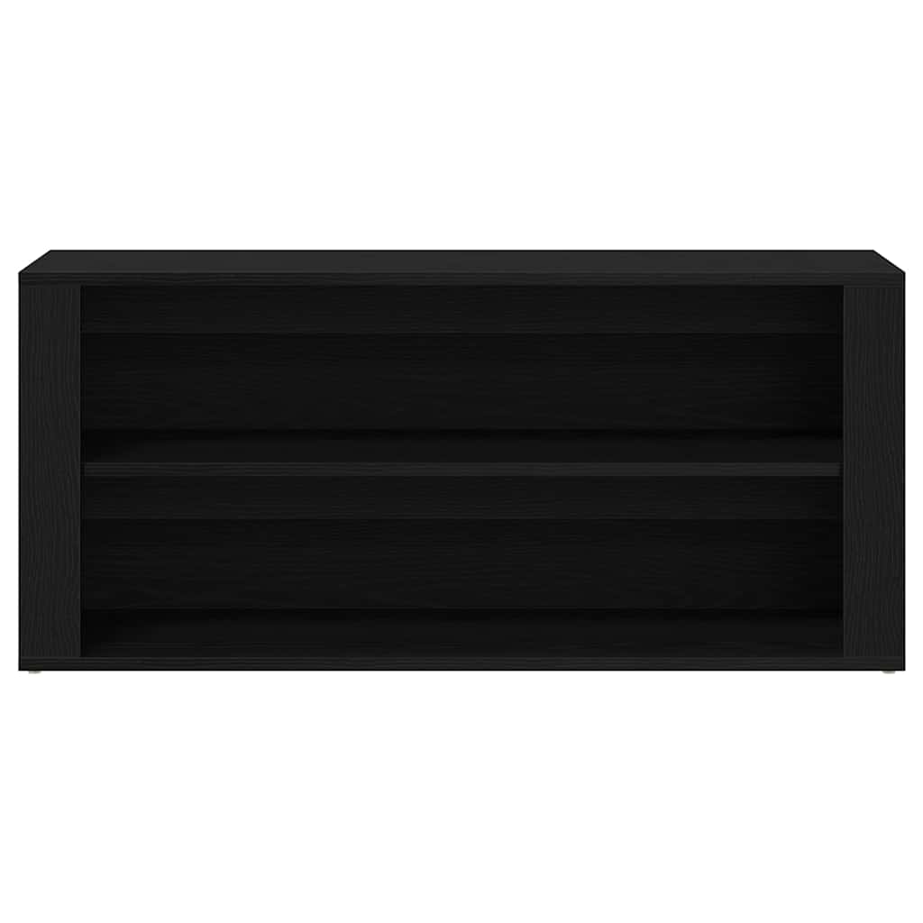 Schuhbank Schwarze Eiche 100 x 35 x 45 cm Holzwerkstoff