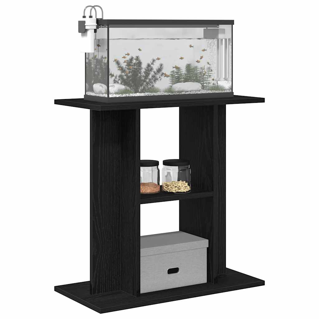 Aquariumständer Schwarze Eiche 60 x 30 x 60 cm Holzwerkstoff