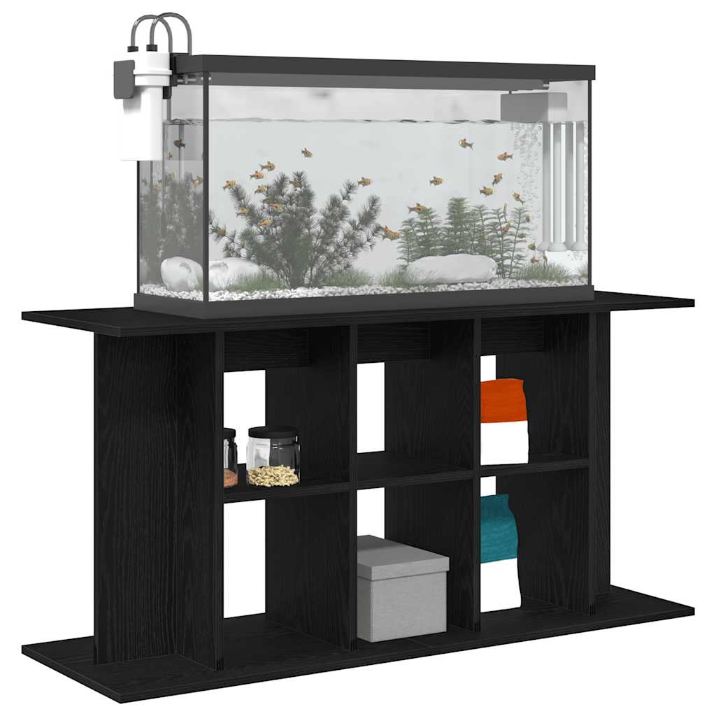 Aquariumständer Schwarze Eiche 120 x 40 x 60 cm Holzwerkstoff