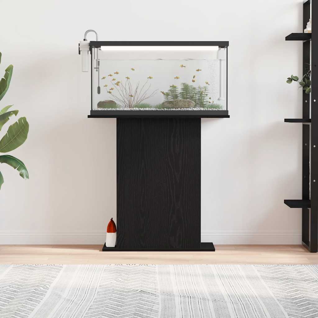 Aquariumständer Schwarze Eiche 75 x 36 x 72,5 cm Holzwerkstoff