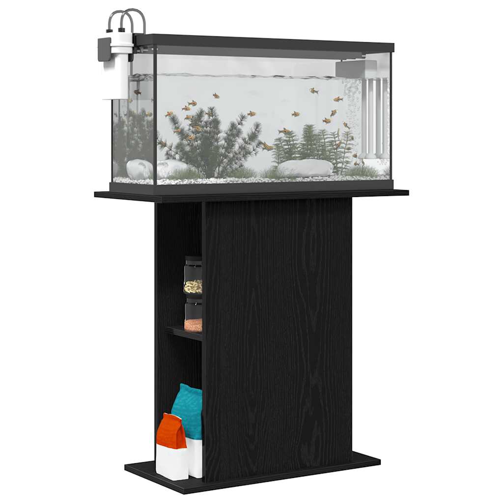 Aquariumständer Schwarze Eiche 75 x 36 x 72,5 cm Holzwerkstoff