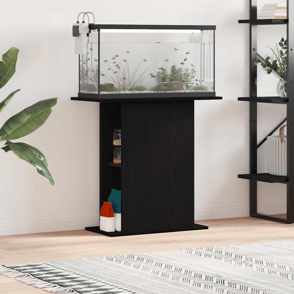 Aquariumständer Schwarze Eiche 75 x 36 x 72,5 cm Holzwerkstoff