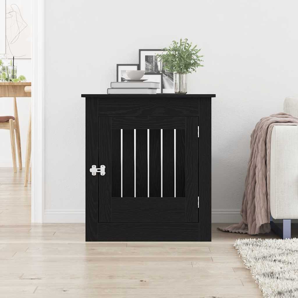 Hundebox Möbel Schwarze Eiche 64,5x80x71 cm Holzwerkstoff