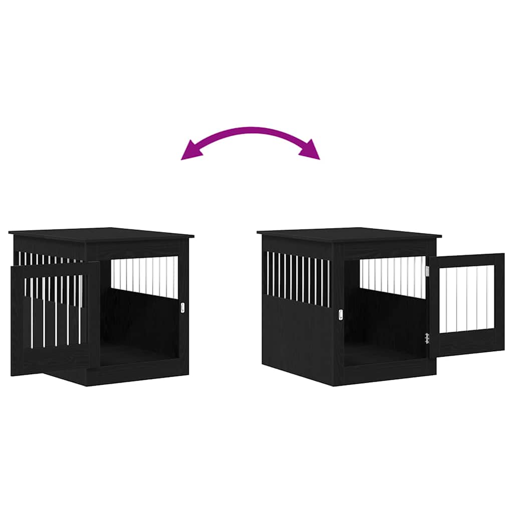 Hundebox Möbel Schwarze Eiche 64,5x80x71 cm Holzwerkstoff