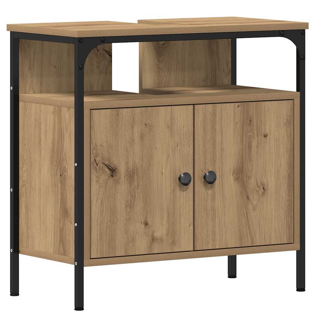 Waschbeckenunterschrank Artisan-Eiche 60x30x60 cm Holzwerkstoff