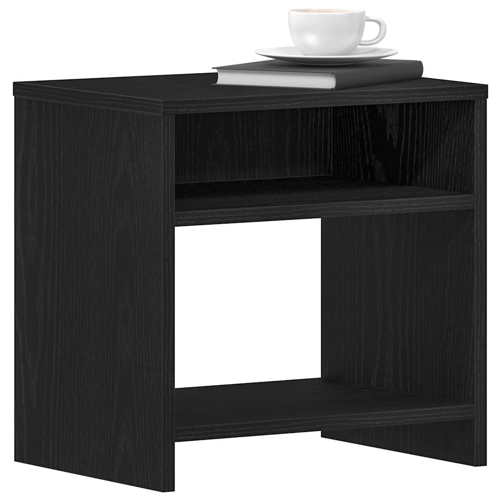 Nachttische 2Stk. Schwarz Eichen-Optik 40x30x40cm Holzwerkstoff