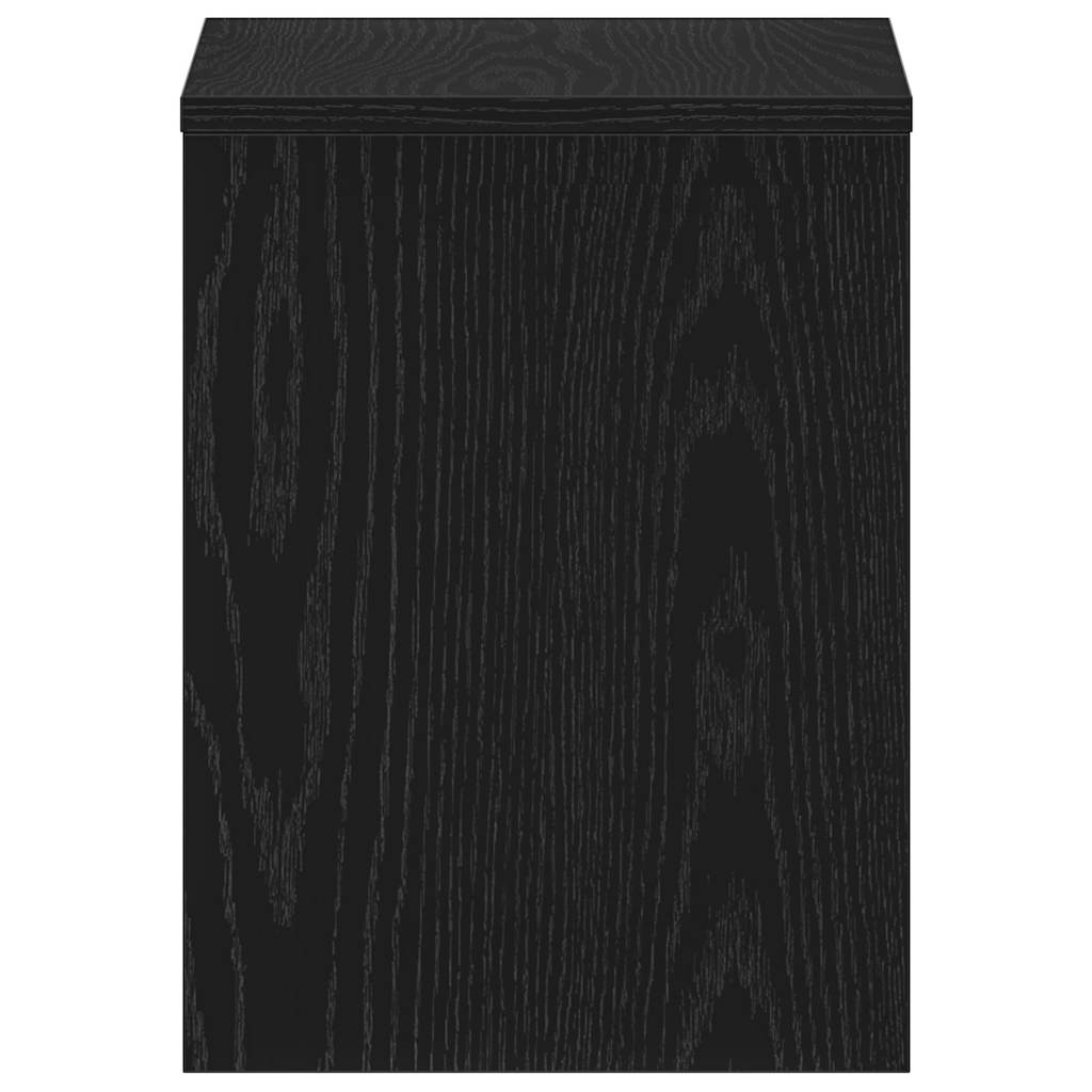 Nachttische 2Stk. Schwarz Eichen-Optik 40x30x40cm Holzwerkstoff