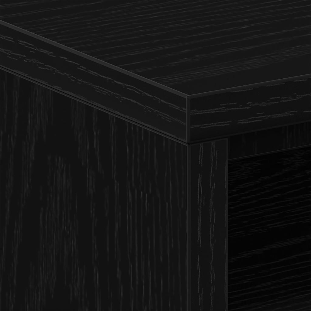 Nachttische 2Stk. Schwarz Eichen-Optik 40x30x40cm Holzwerkstoff
