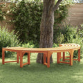Baumbank 4-Sitzanzahl 210 x 80 x 45 cm Massives Eukalyptus Holz