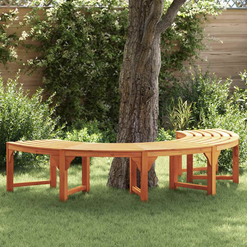 Baumbank 4-Sitzanzahl 210 x 80 x 45 cm Massives Eukalyptus Holz