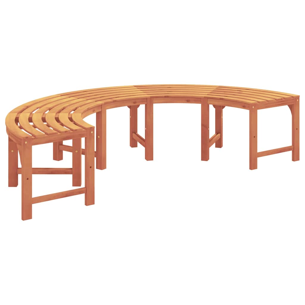 Baumbank 4-Sitzanzahl 210 x 80 x 45 cm Massives Eukalyptus Holz