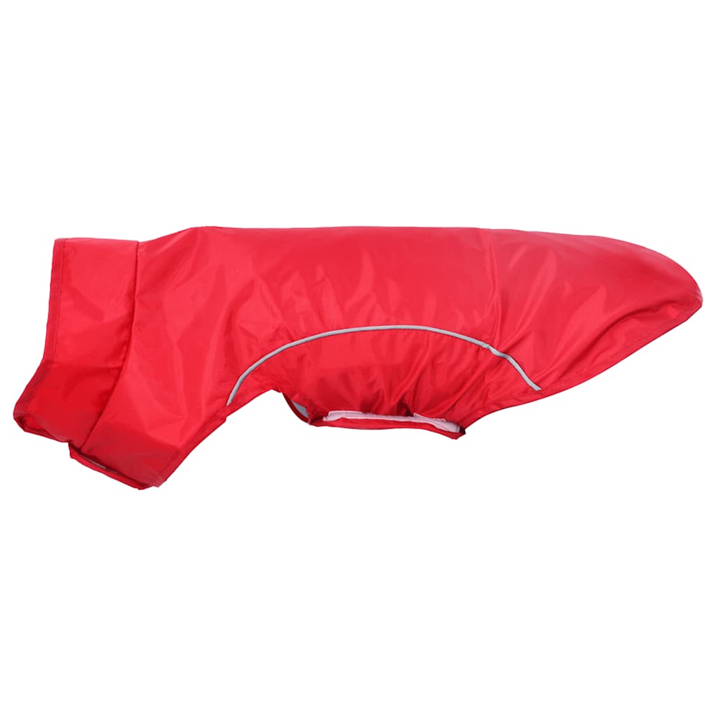 Hunde Regenmantel mit Reflexstreifen Polyester Rot M