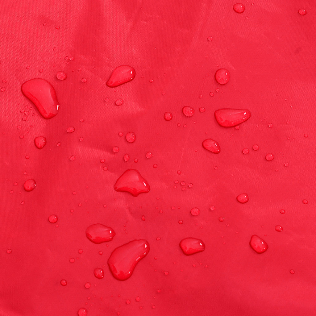Hunde Regenmantel mit Reflexstreifen Polyester Rot L