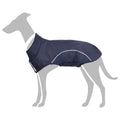 Hunde Regenmantel mit Reflexstreifen Polyester Marineblau M