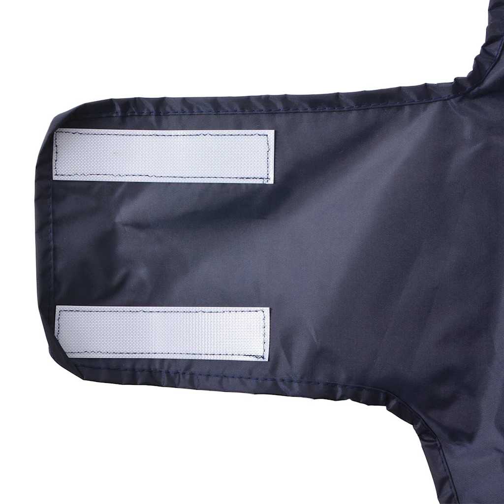Hunde Regenmantel mit Reflexstreifen Polyester Marineblau L