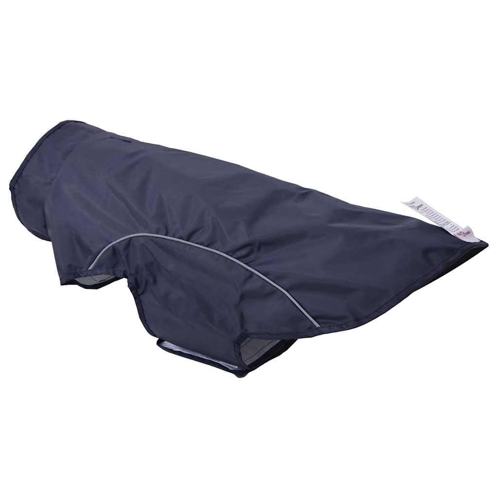 Hunde Regenmantel mit Reflexstreifen Polyester Marineblau XL