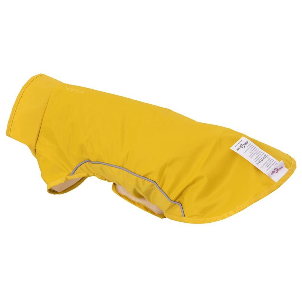 Hunde Regenmantel mit Reflexstreifen Polyester Gelb M