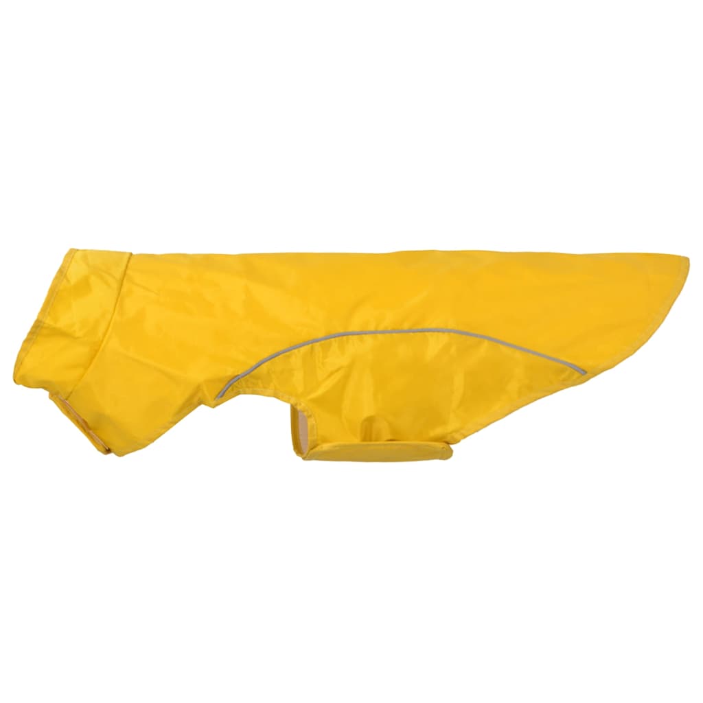 Hunde Regenmantel mit Reflexstreifen Polyester Gelb L